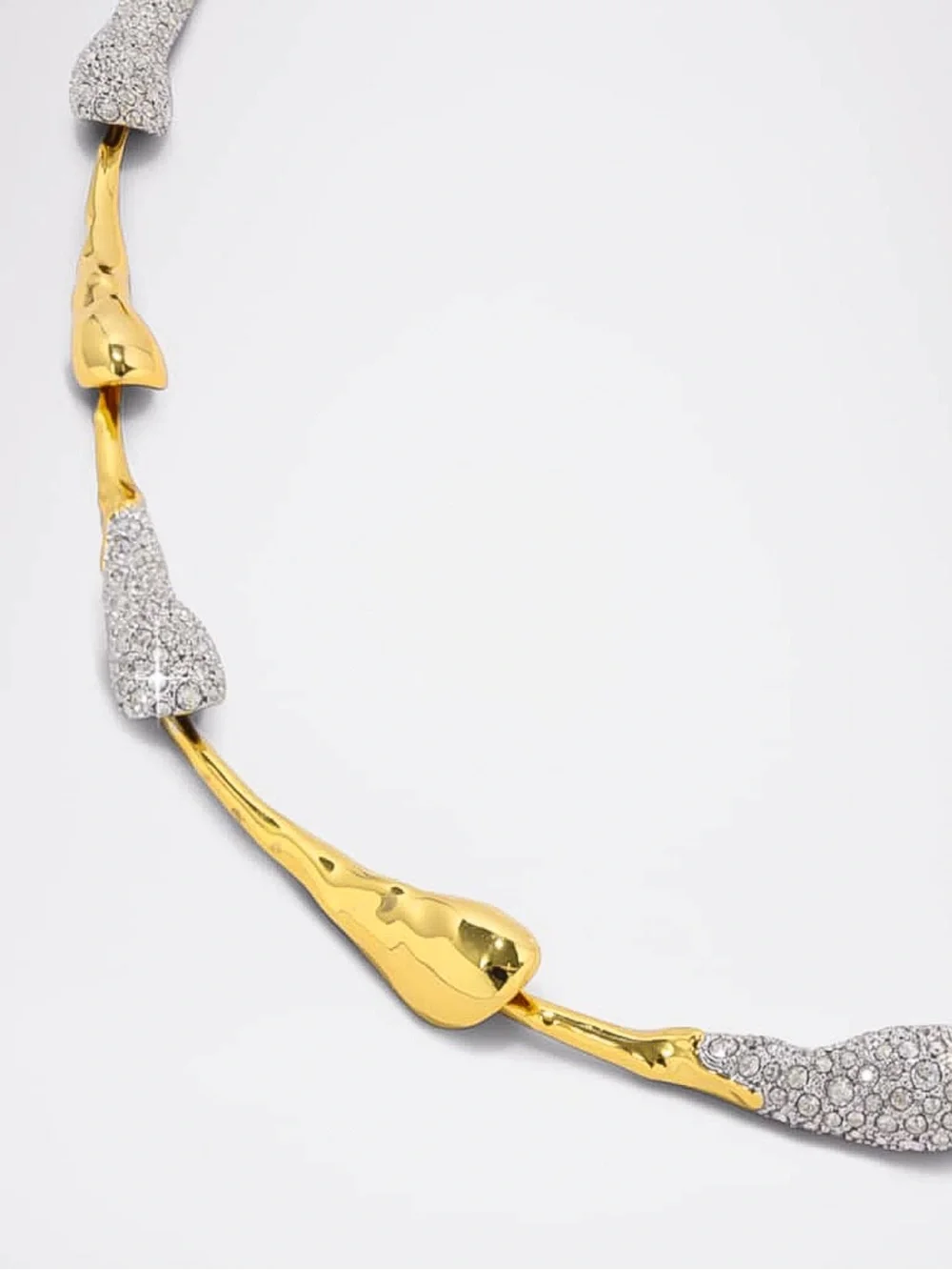 Alexis Bittar Solanales Crystal Teardrop Riviera Necklace